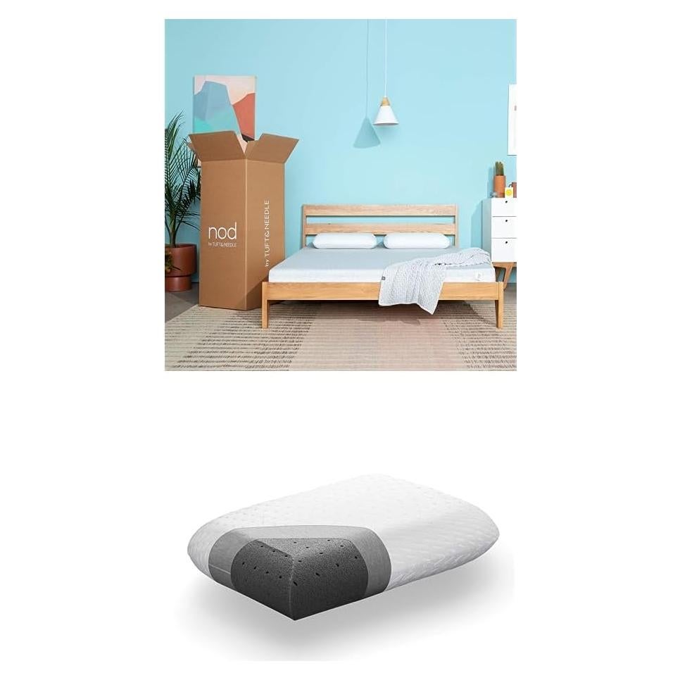 Colchón Full Tuft & Needle Nod 15.24 cm + 2 Almohadas T&N