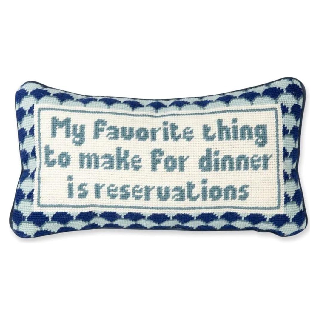 Cojín Decorativo FURBISH Rectangular 20x36 cm Azul Terciopelo