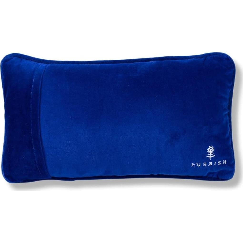 Cojín Decorativo FURBISH Taylor Bordado 20x36 cm - Lana y Terciopelo