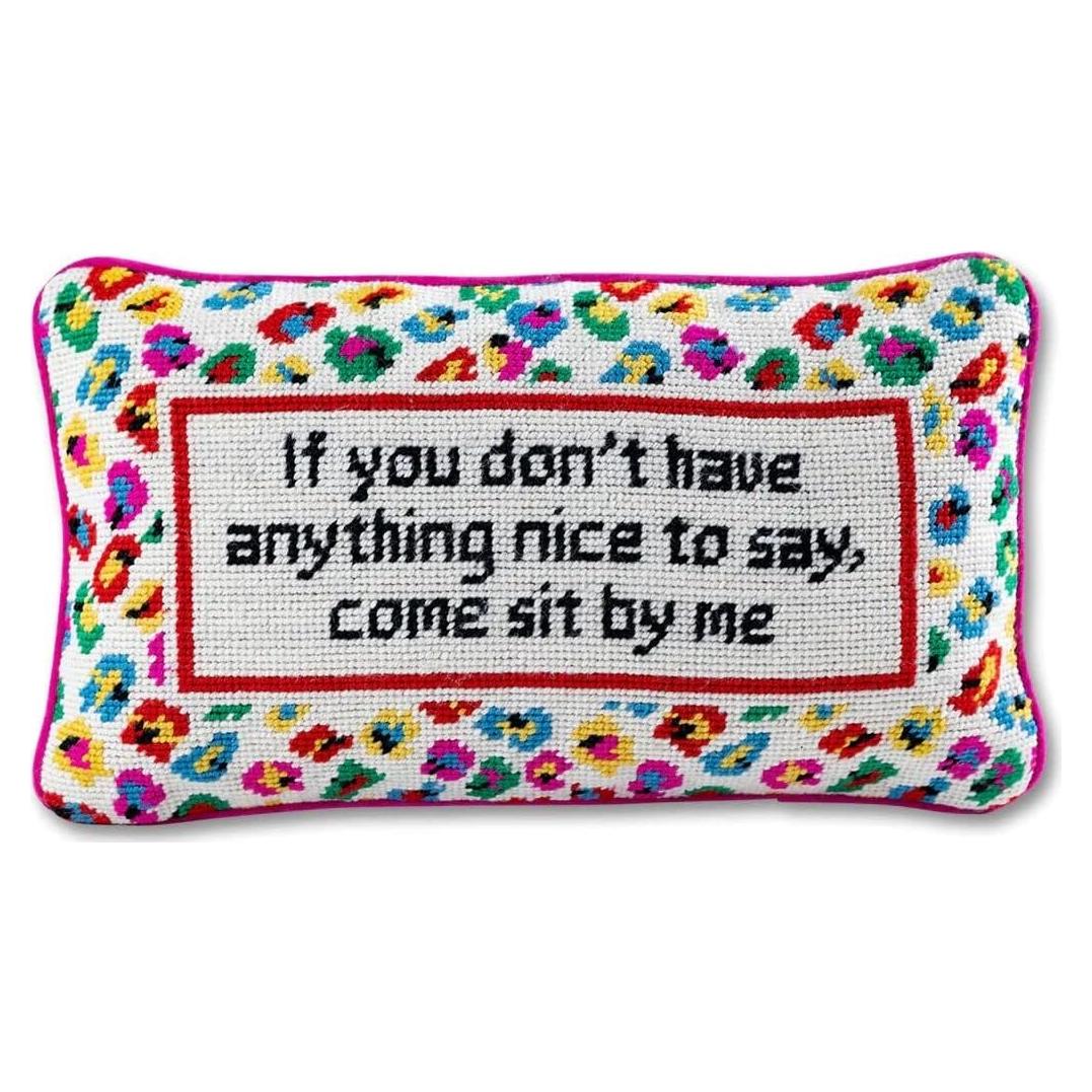 Cojín Decorativo FURBISH Rosa 23x38 cm Bordado Moderno