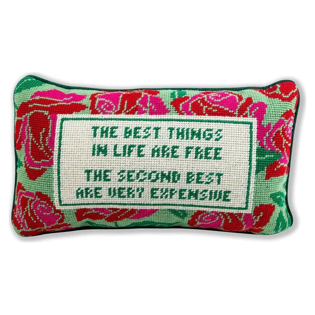 Cojín Decorativo FURBISH de Punto de Aguja 23x38 cm Verde