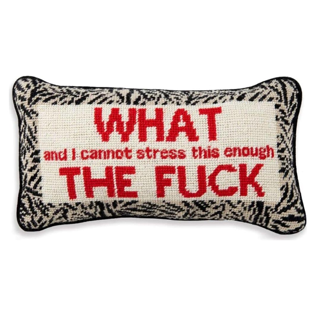 Cojín Decorativo FURBISH 20x35 cm Bordado Lana Rojo