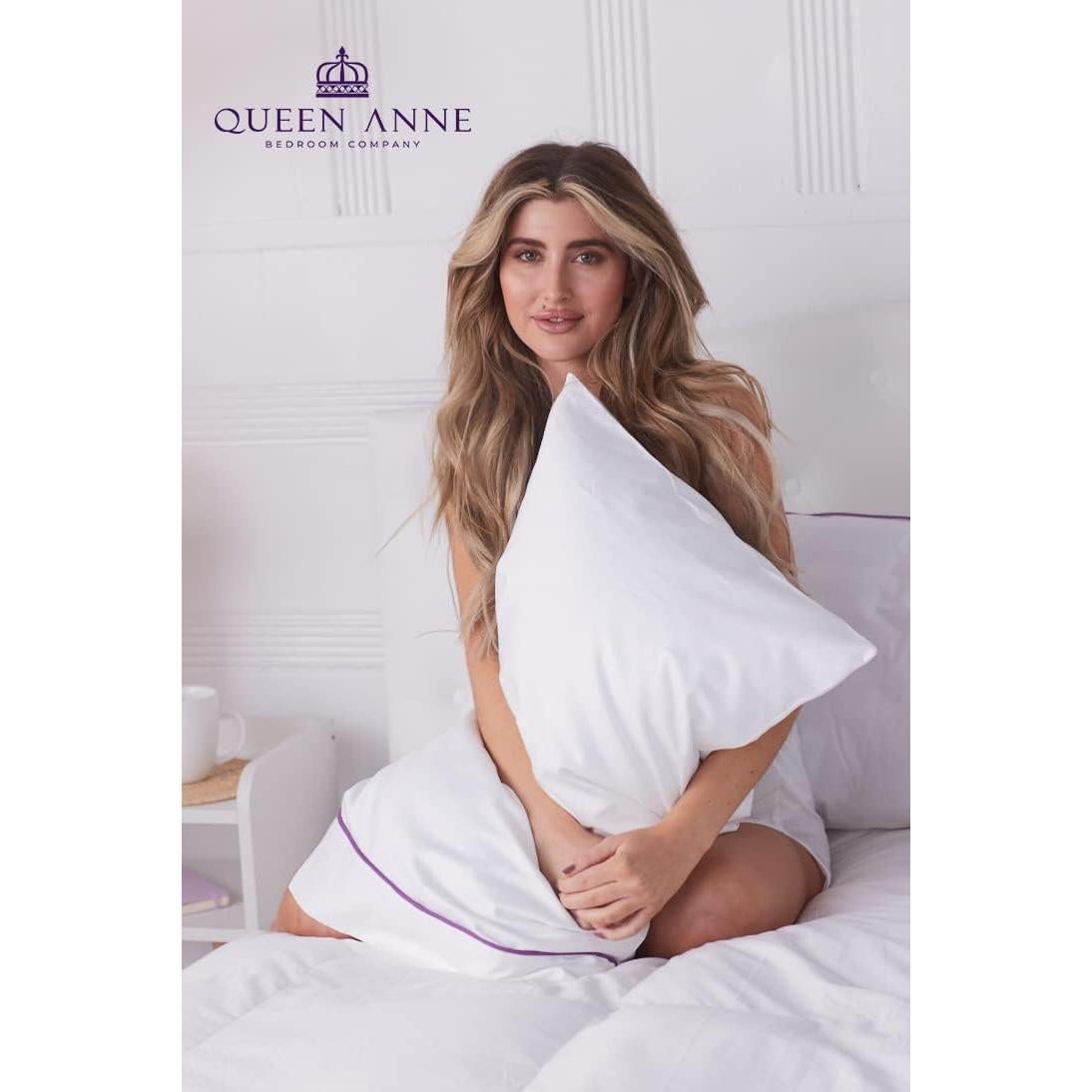 Almohada Hipoalergénica Queen Anne Reina Media - Algodón