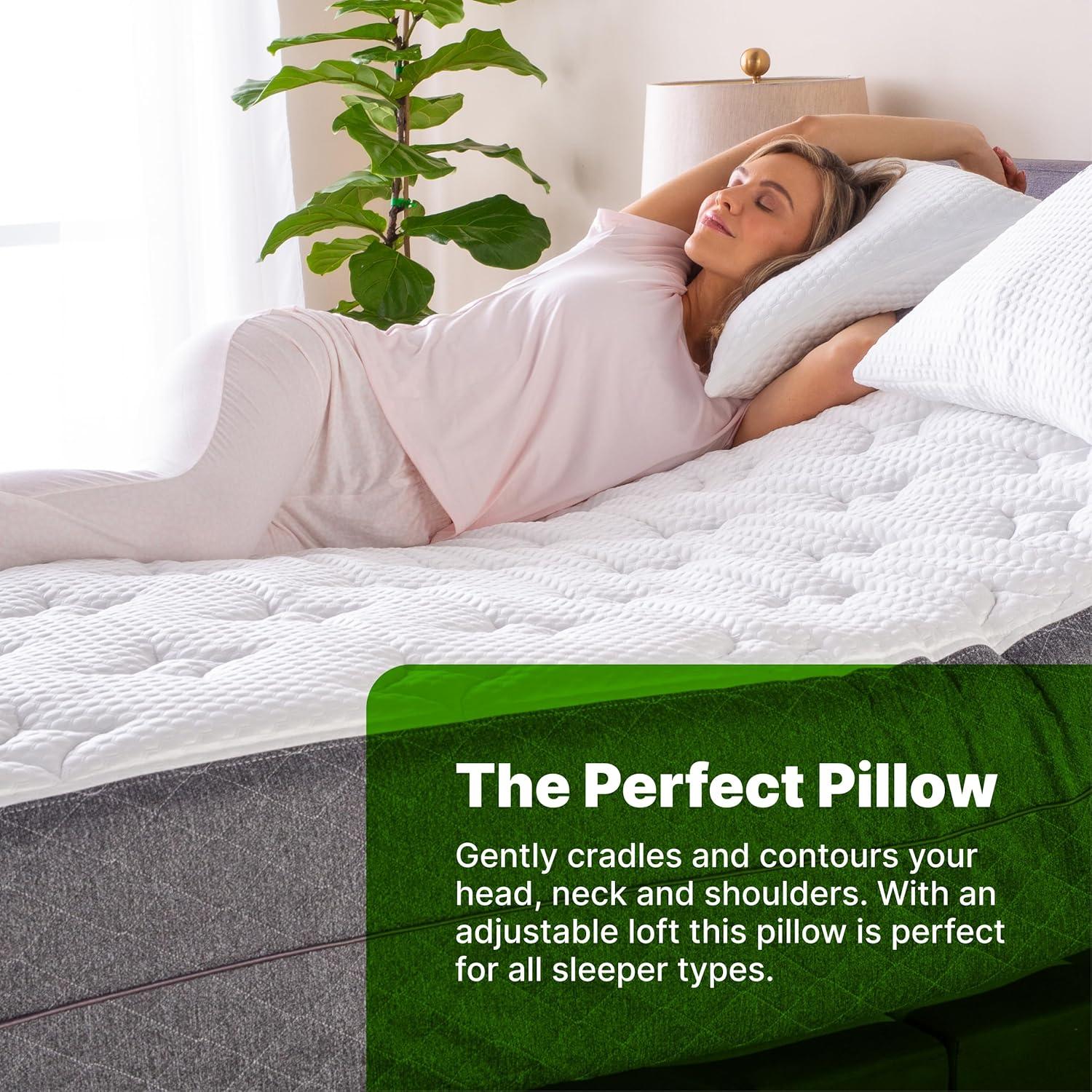 Almohada de Espuma Viscoelástica de Gel GhostBed Queen - 2 Unidades