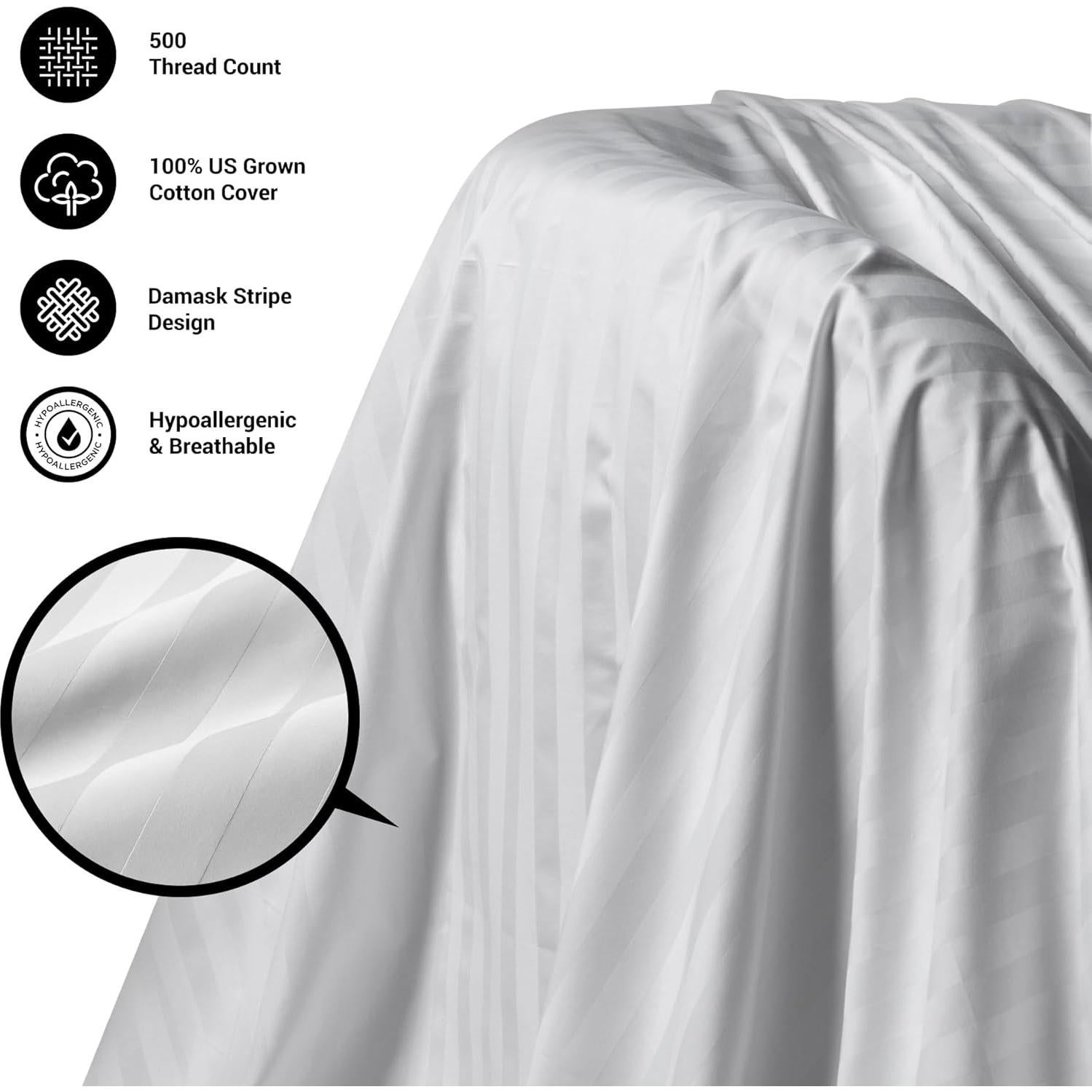 Almohadas de Plumas de Ganso Beautyrest Queen Hipoalergénicas Pack 2