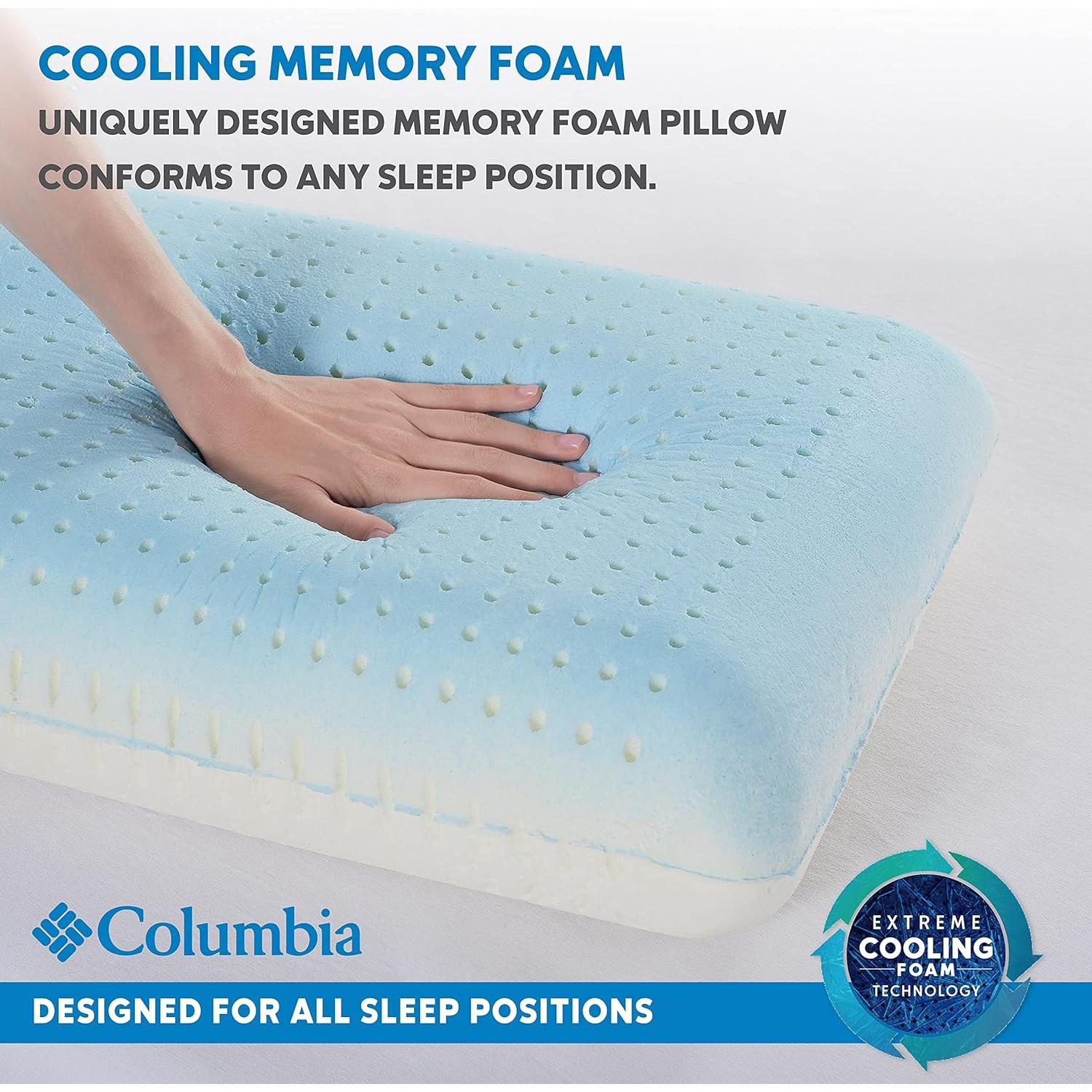 Almohada de Espuma con Memoria Columna Reina Refrigerante