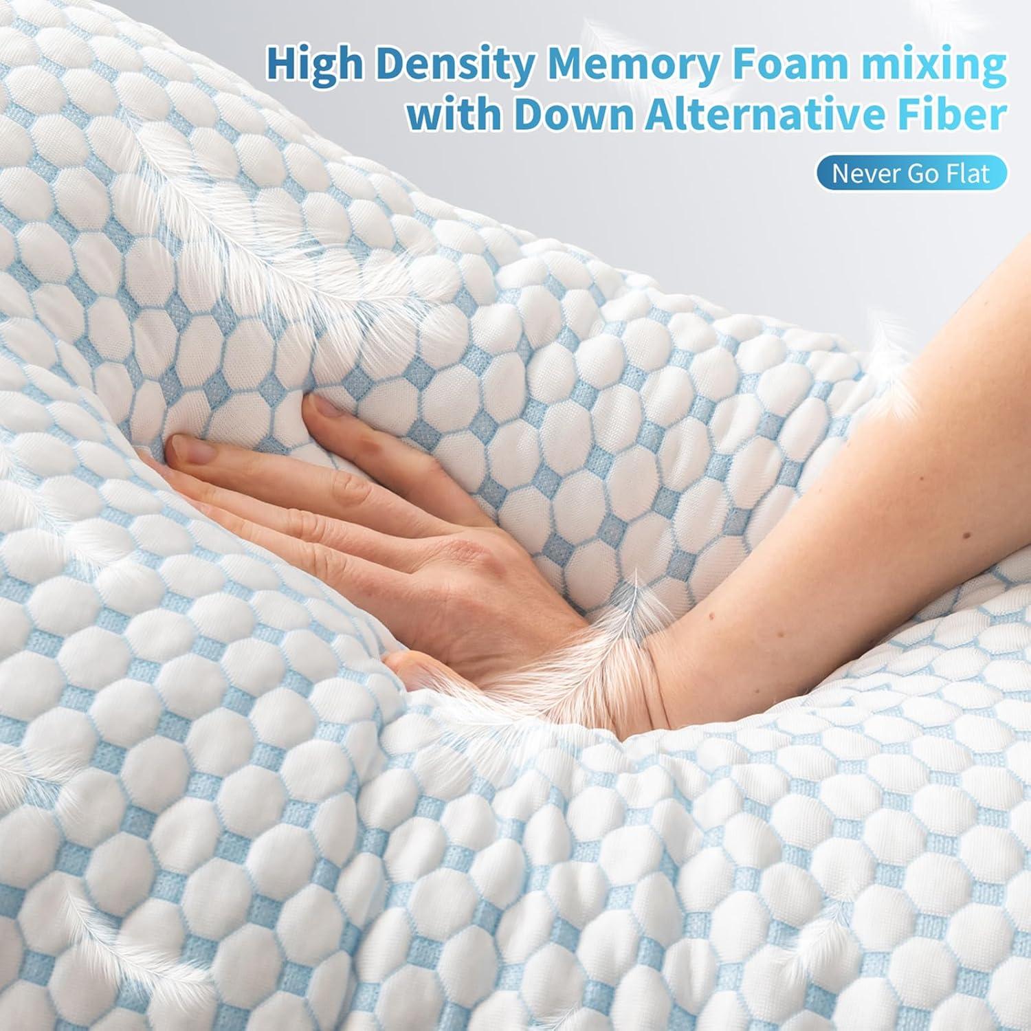 Almohada de Espuma de Memoria Refrigerante Splamdarrv Estándar