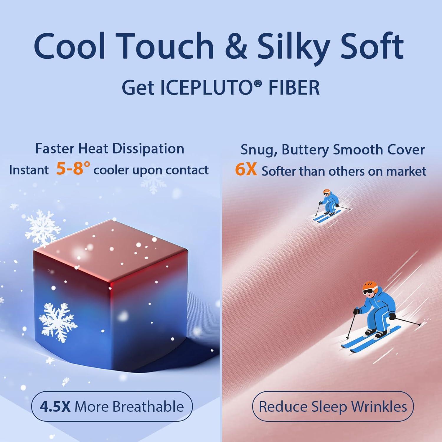 Juego de 2 Almohadas Queen MEELUS Enfriadoras Rosa 50.8x76.2 cm