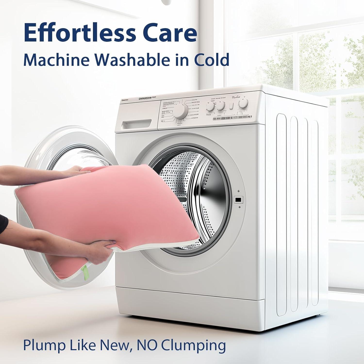 Juego de 2 Almohadas Queen MEELUS Enfriadoras Rosa 50.8x76.2 cm