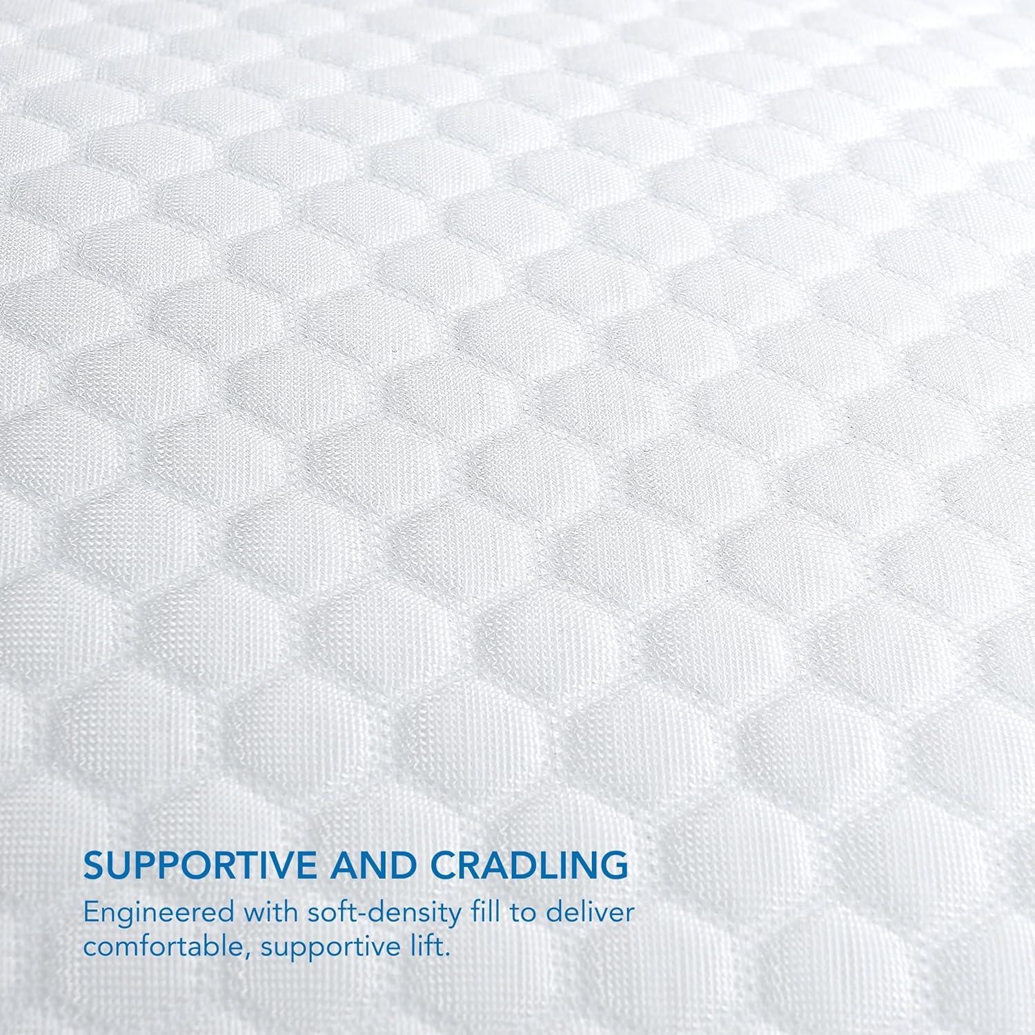 Almohada Columbia Comfort Ice Fiber para Dormir Espalda y Estómago