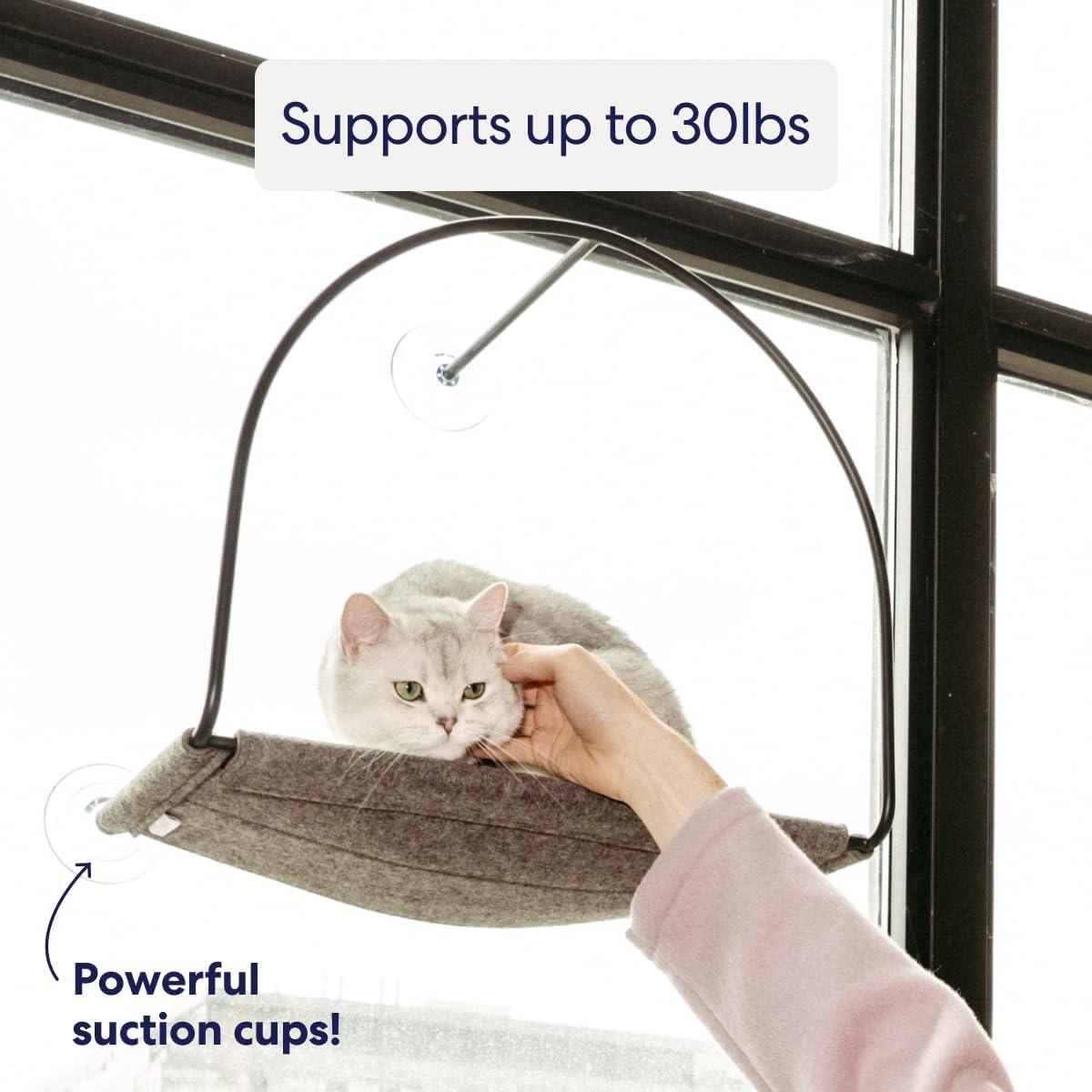 Caja de Arena Abierta Tuft & Paw Cove para Gatos Grandes - Blanco/Gris