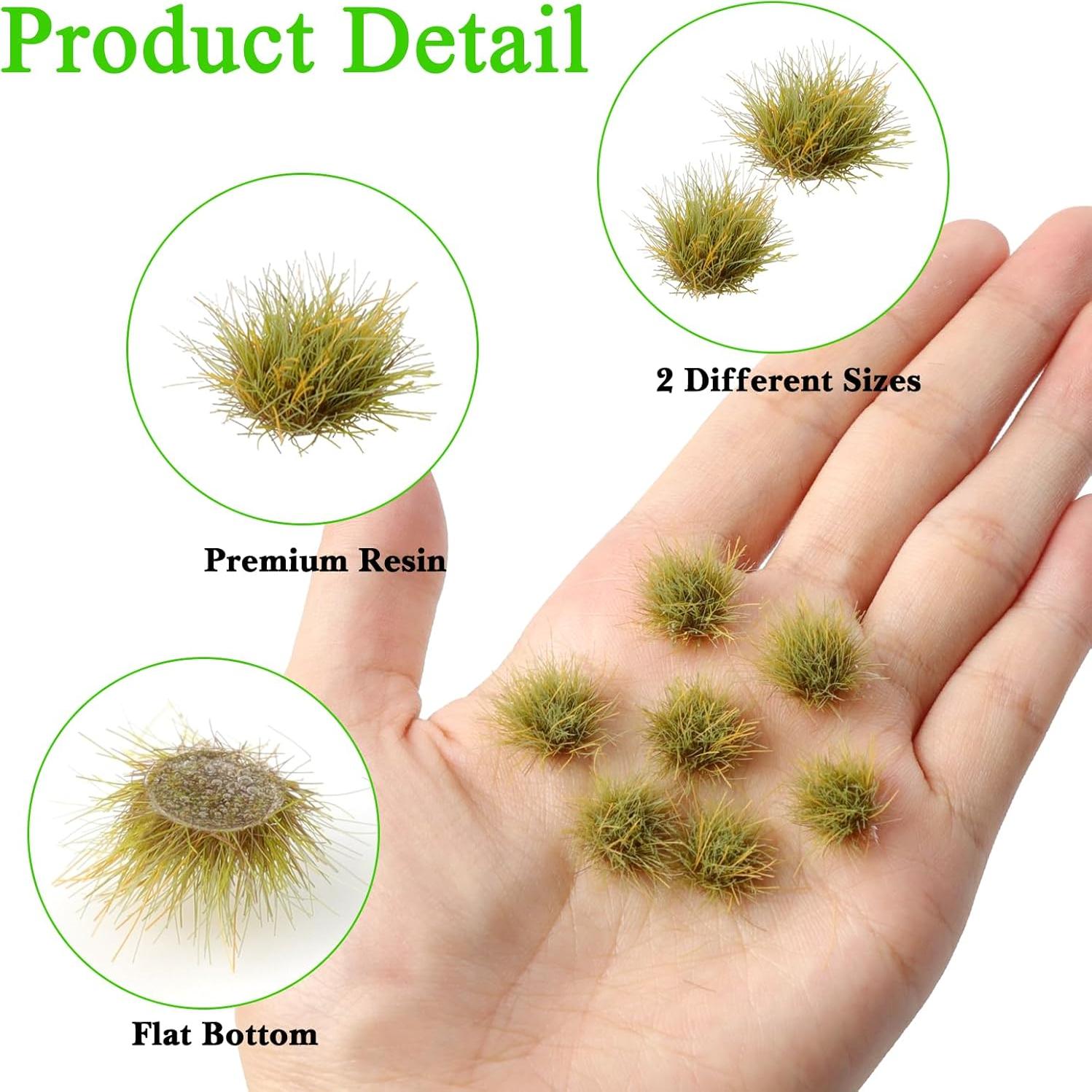 32 Piezas de Tuft de Hierba Estática Loghohu para Diorama
