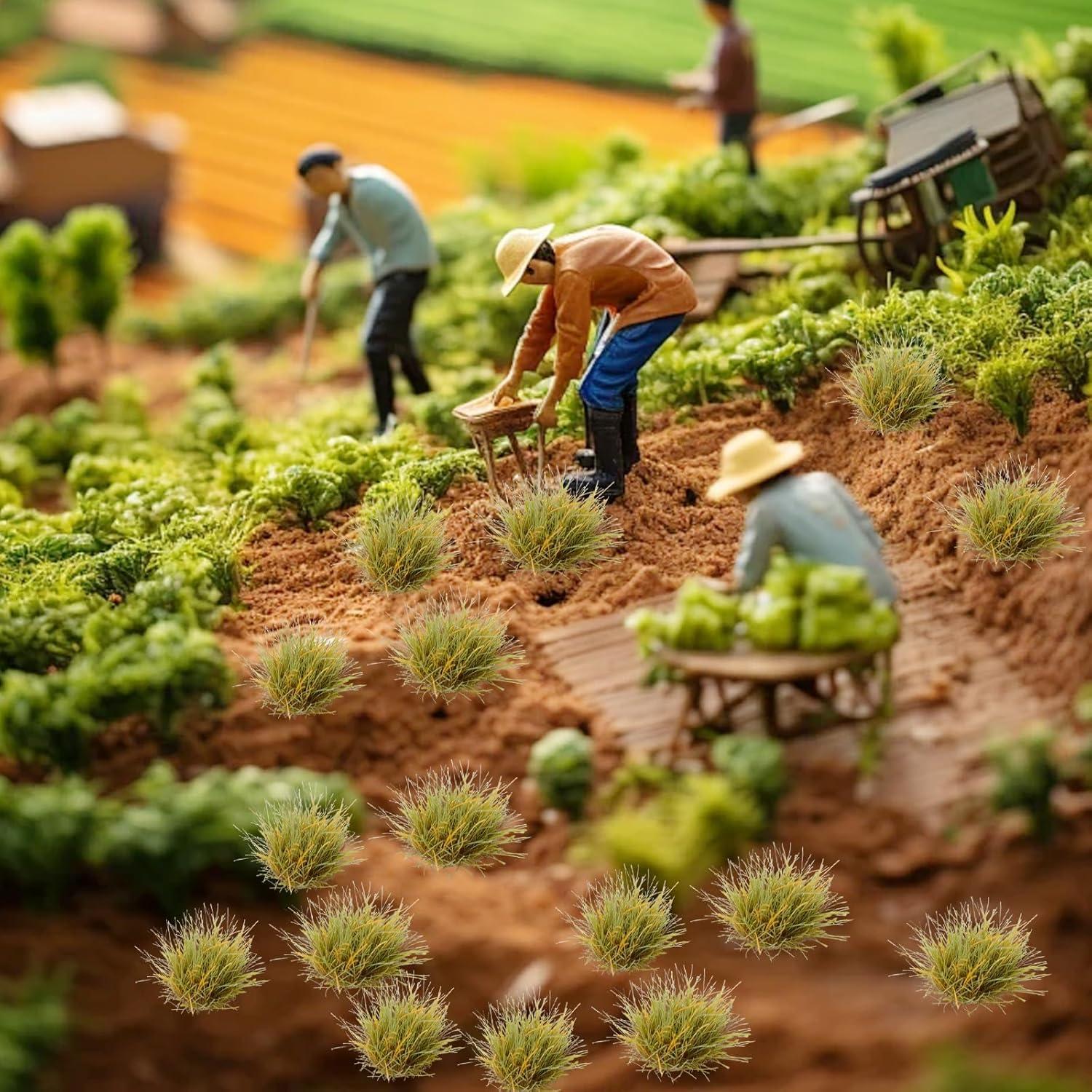 32 Piezas de Tuft de Hierba Estática Loghohu para Diorama