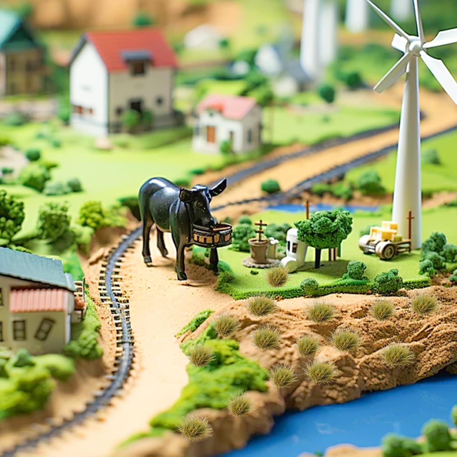 32 Piezas de Tuft de Hierba Estática Loghohu para Diorama