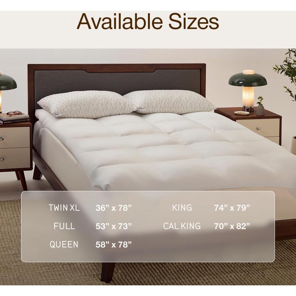 Cubierta de Colchón Reina Coop Home Goods Esencia 2" Lujosa