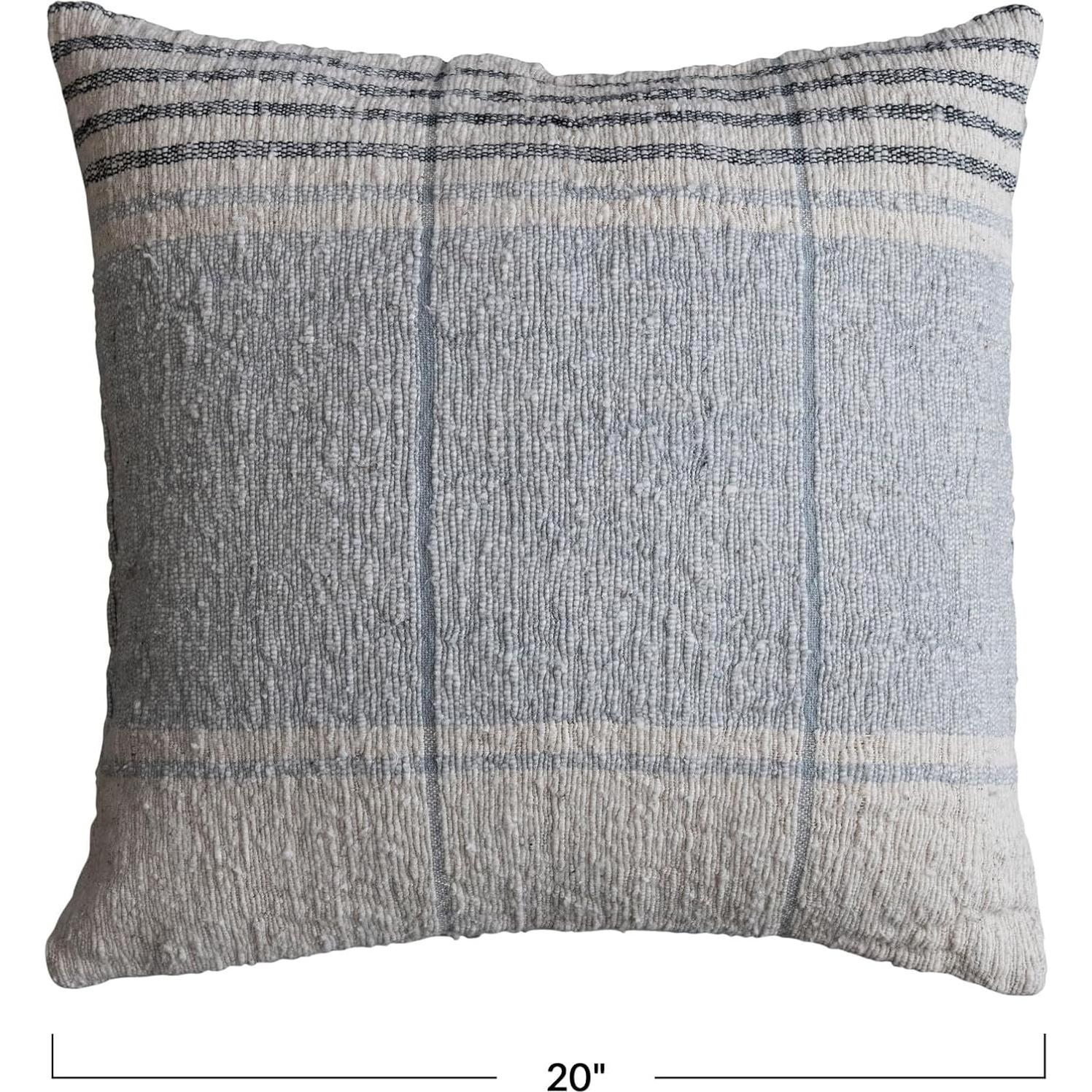 Almohada Decorativa Cuadrada Creative Co-Op 50.8cm Rayas Multicolor