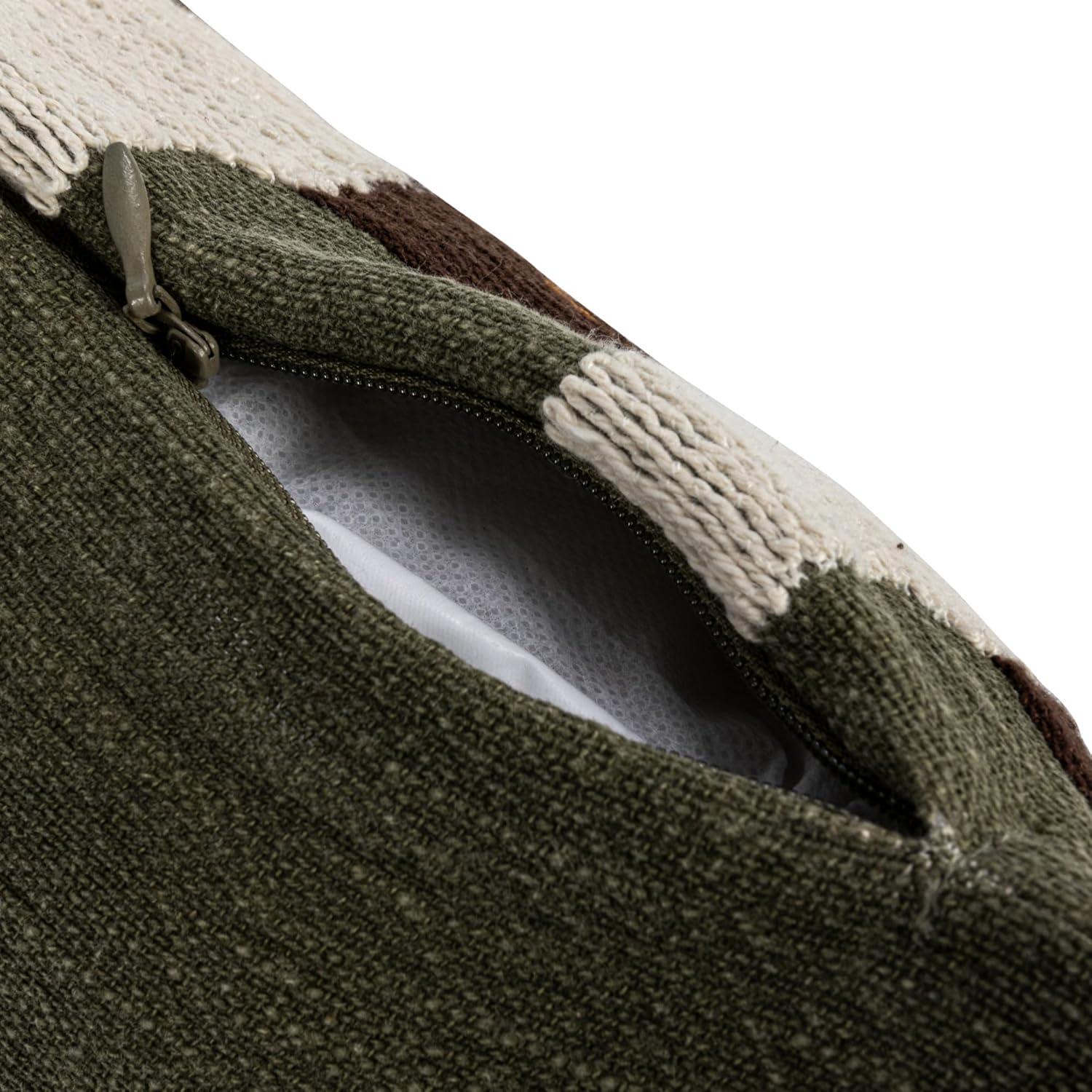 Almohada Lumbar Bordada 40.64 cm Algodón Geométrico Creative Co-Op