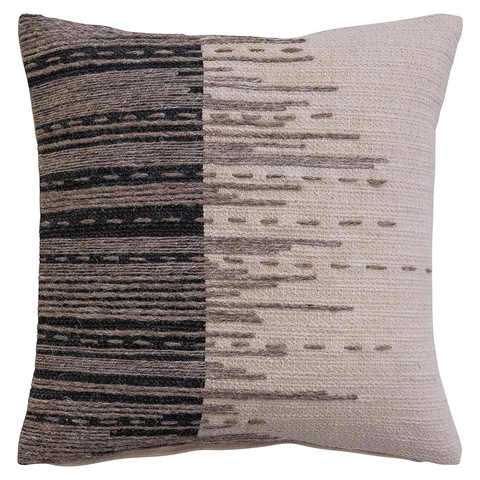 Almohada Decorativa Cuadrada 45x45 cm Algodón Jacquard Creative Co-Op