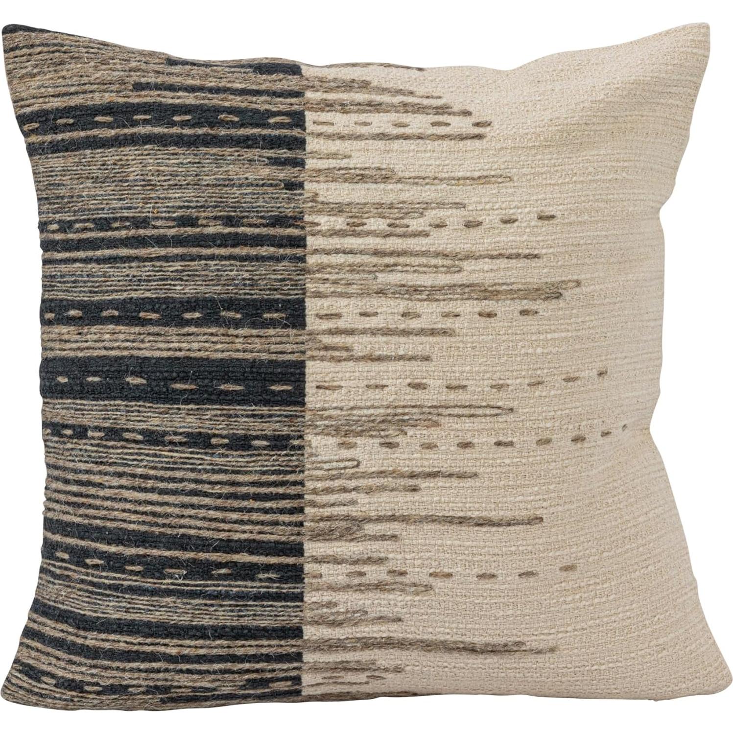 Almohada Decorativa Cuadrada 45x45 cm Algodón Jacquard Creative Co-Op