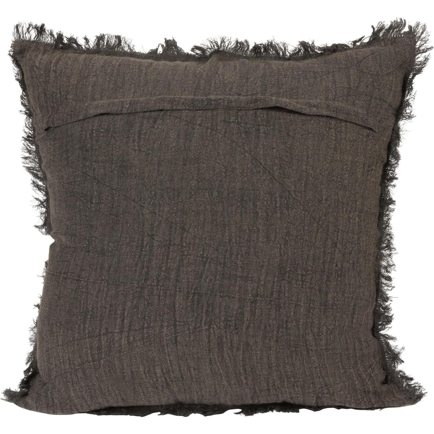 Almohada Decorativa Cuadrada Creative Co-Op 50.8cm Lino Gris