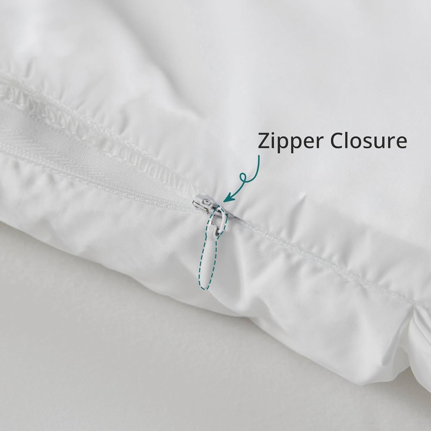 Funda de Almohada Estándar Madison Park Stay Puffed Microfibra