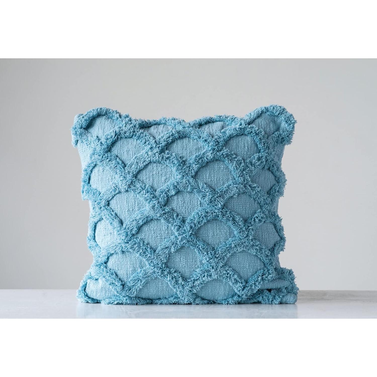 Almohada Decorativa Cuadrada Co-Op Creativo Algodón 45.72cm Azul Claro