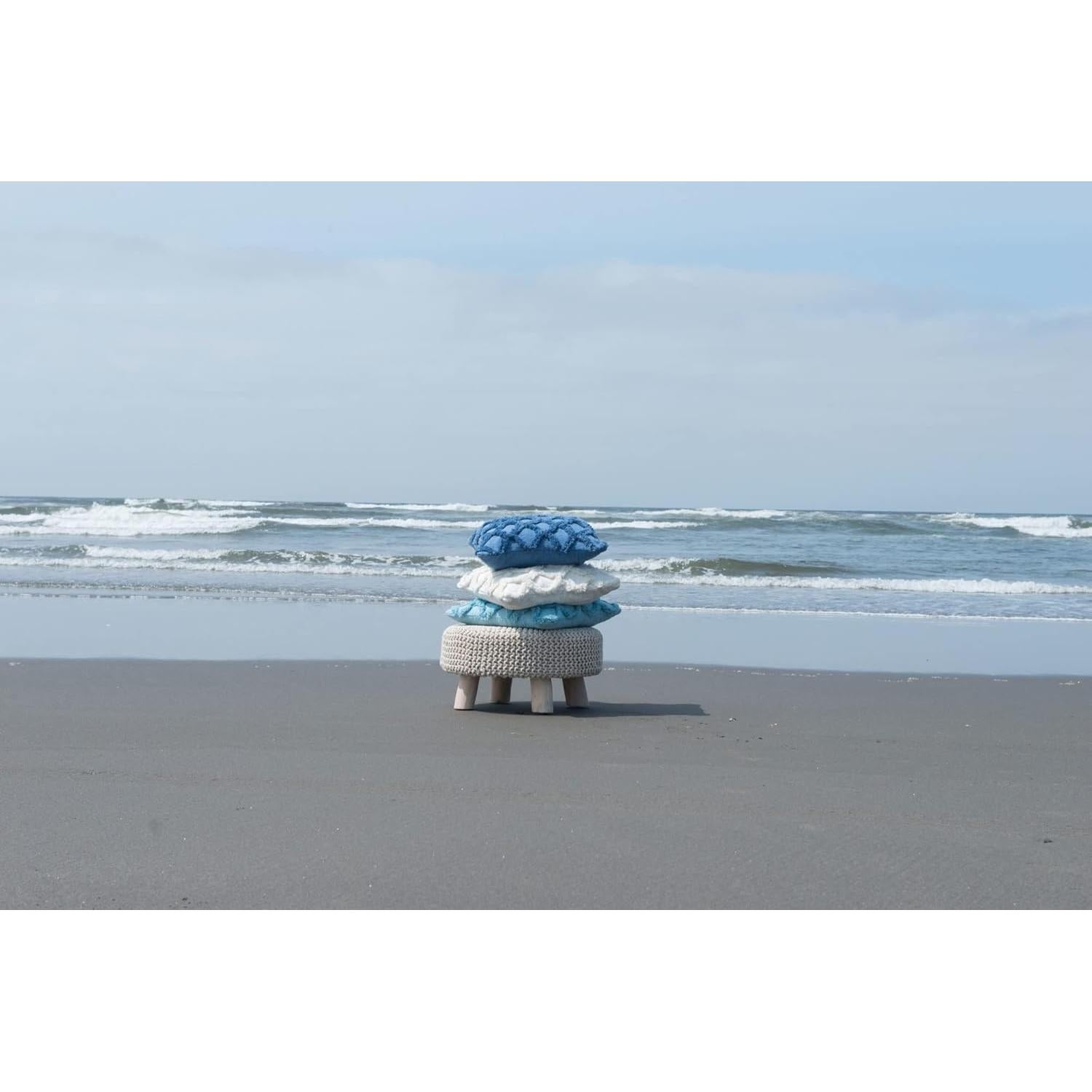 Almohada Decorativa Cuadrada Co-Op Creativo Algodón 45.72cm Azul Claro