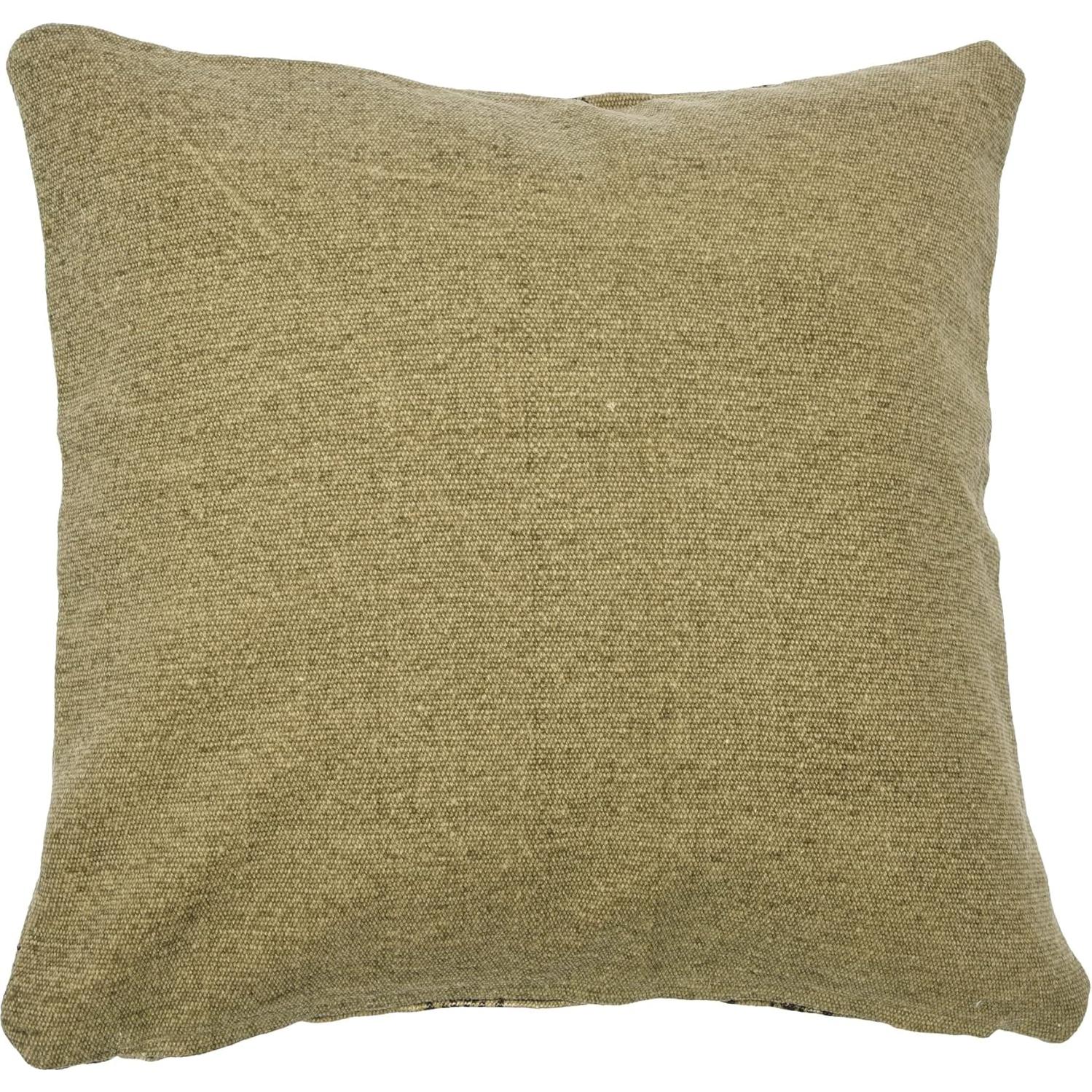 Funda de Almohada Cuadrada Floral Verde Oliva 50.8 cm Creative Co-Op