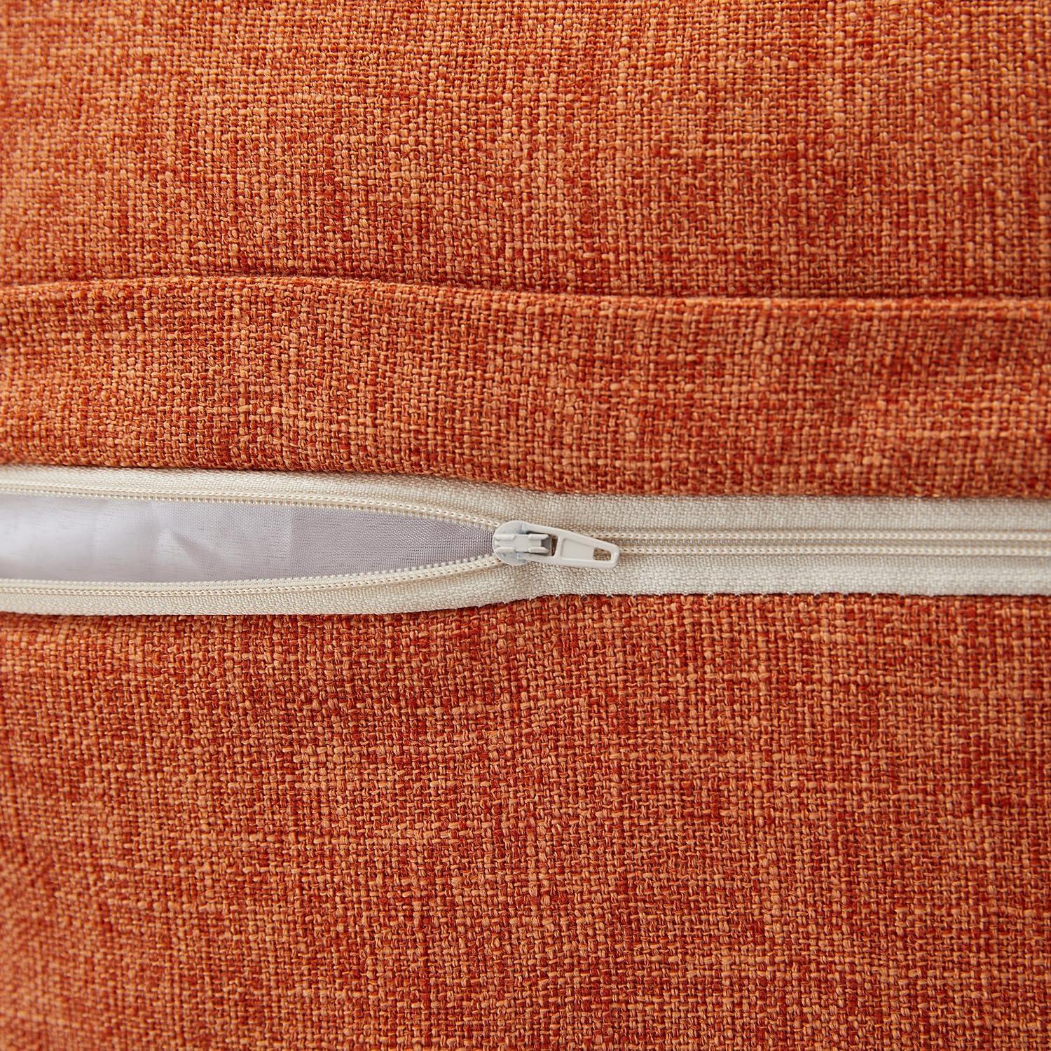 Juego de 2 Fundas de Almohada Meekio 45.72x45.72 cm Naranja