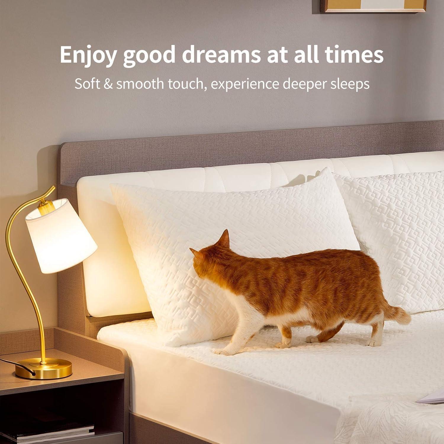 Protector de Almohadas CoolShields Reina - 4 Fundas Impermeables