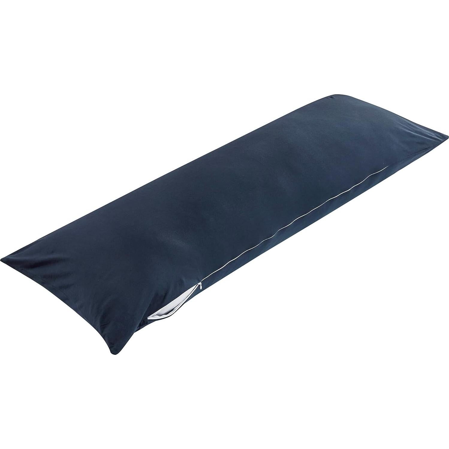 Funda de Almohada Corporal Oubonun 100% Algodón Azul Marino 53x137cm