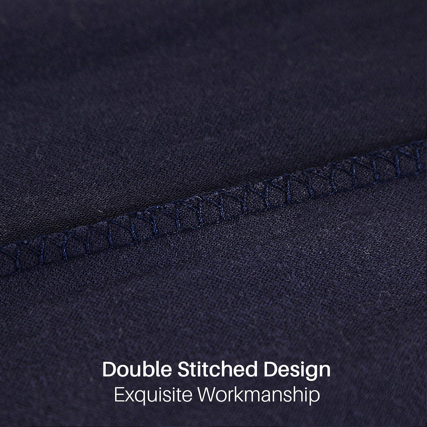 Funda de Almohada Corporal Oubonun 100% Algodón Azul Marino 53x137cm