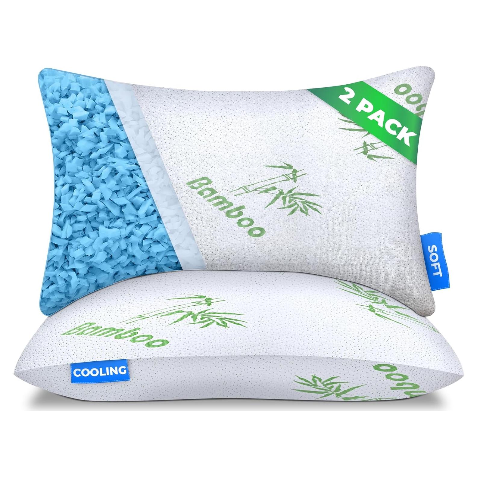 Juego de 2 almohadas ajustables Sleepavo queen enfriadoras