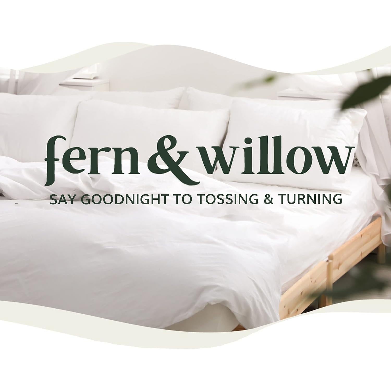 Almohadas Premium Fern y Willow - Juego de 2 - 91cm x 51cm - Suave y Fresca