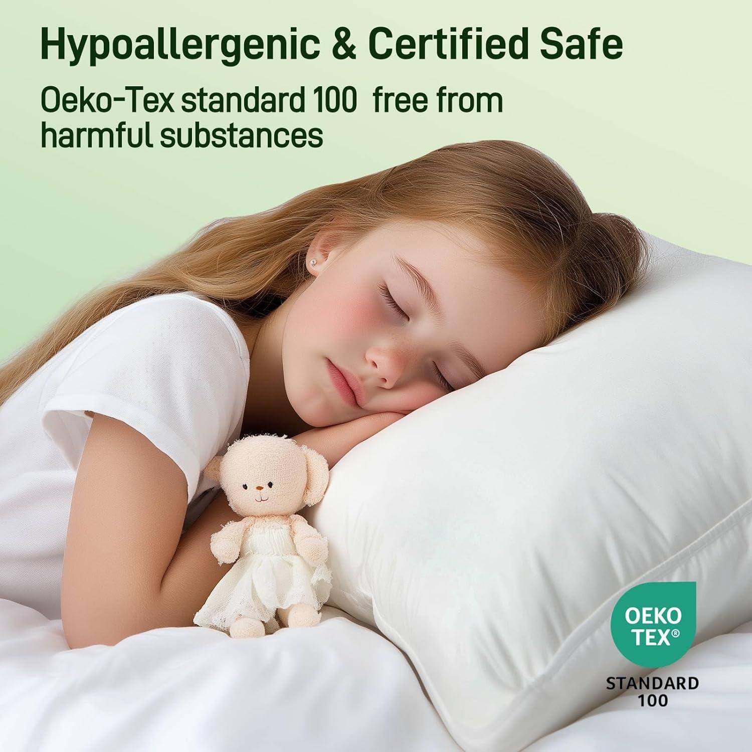 Juego de 2 Almohadas Queen Alkyonos Viscosa de Bambú Hipoalergénica