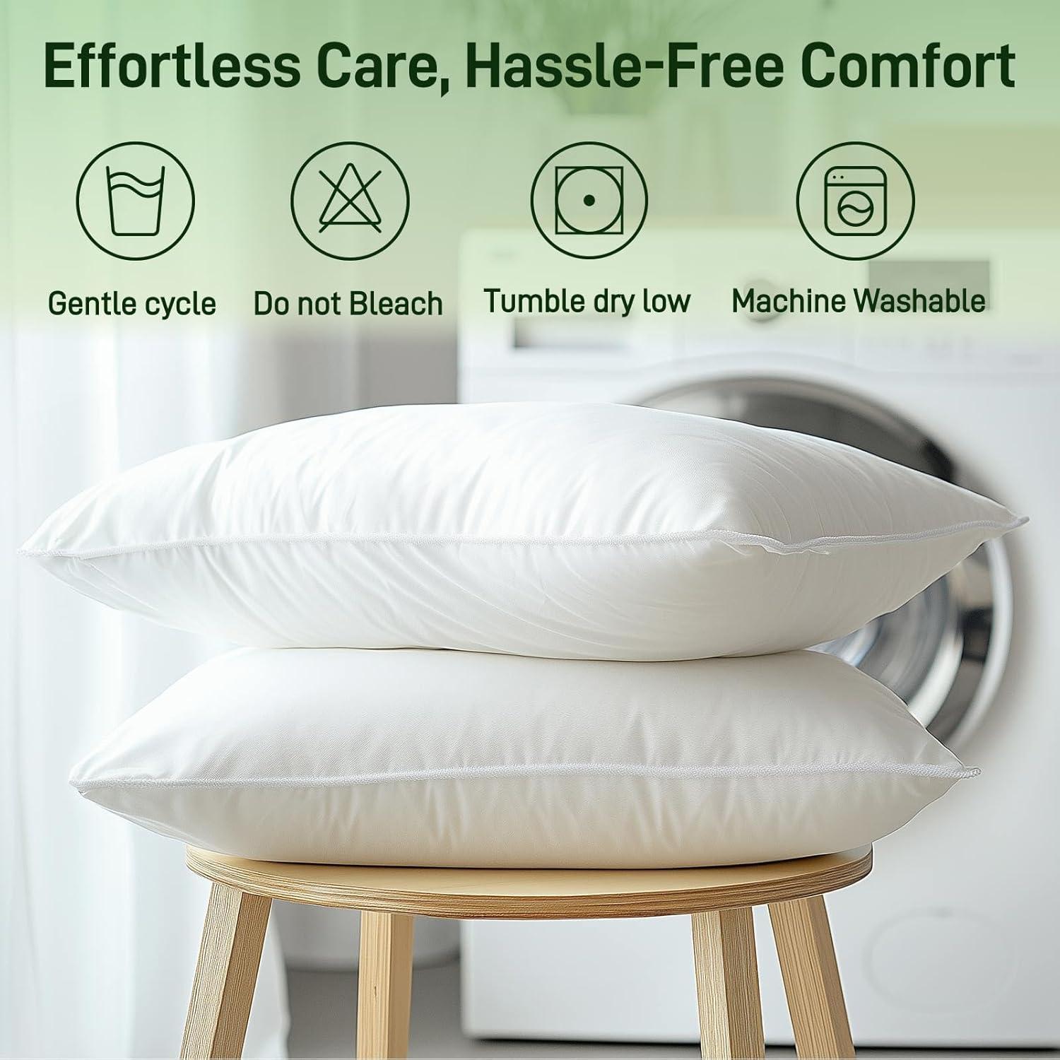 Juego de 2 Almohadas Queen Alkyonos Viscosa de Bambú Hipoalergénica