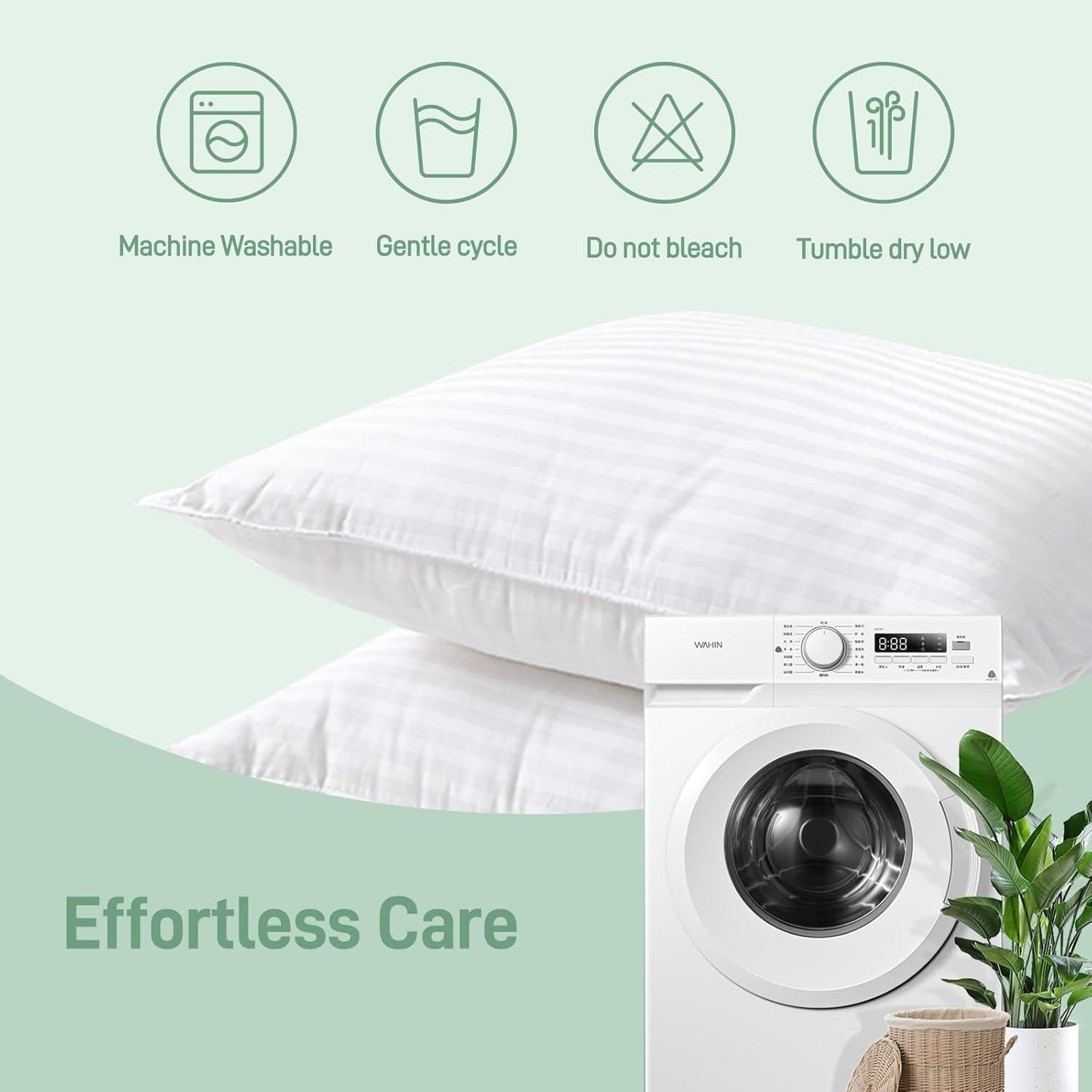 Juego de 2 almohadas hipoalergénicas Cotelovo tamaño Queen