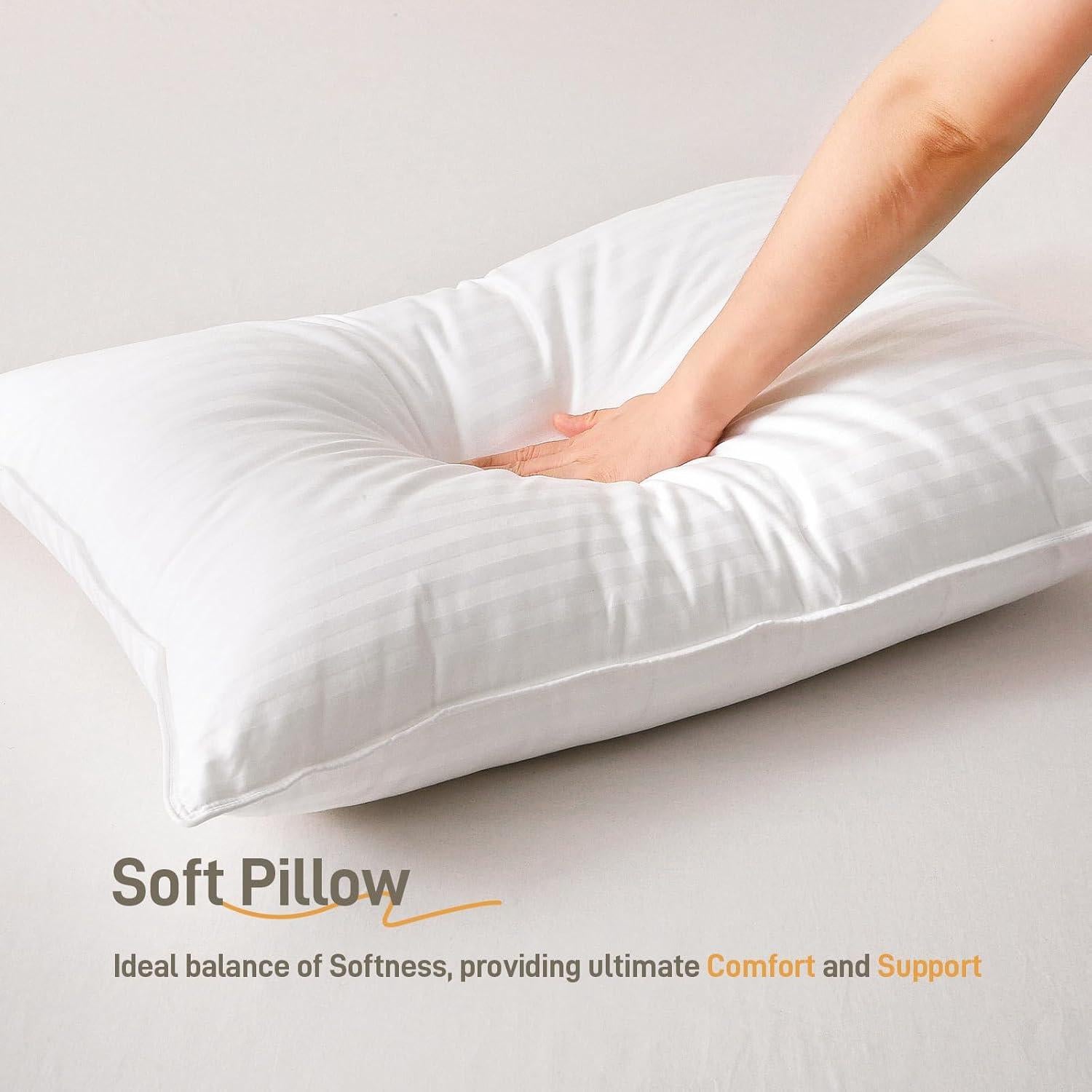 Juego de 2 Almohadas Hipoalergénicas Lyralith King Algodón