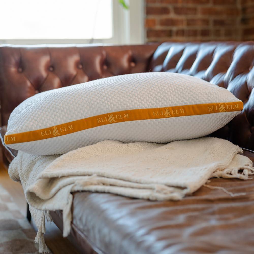 Almohada de Espuma de Memoria Eli & Elm - Ajustable y Refrigerante