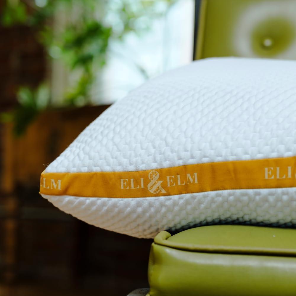 Almohada de Espuma de Memoria Eli & Elm - Ajustable y Refrigerante