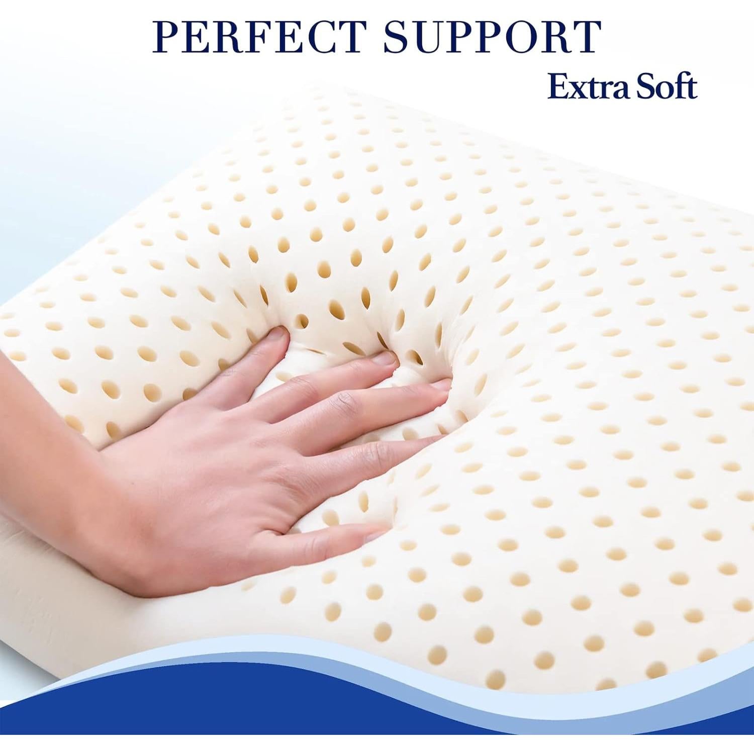 Almohada de Láttex Natural JOTOM Queen Suave y Transpirable