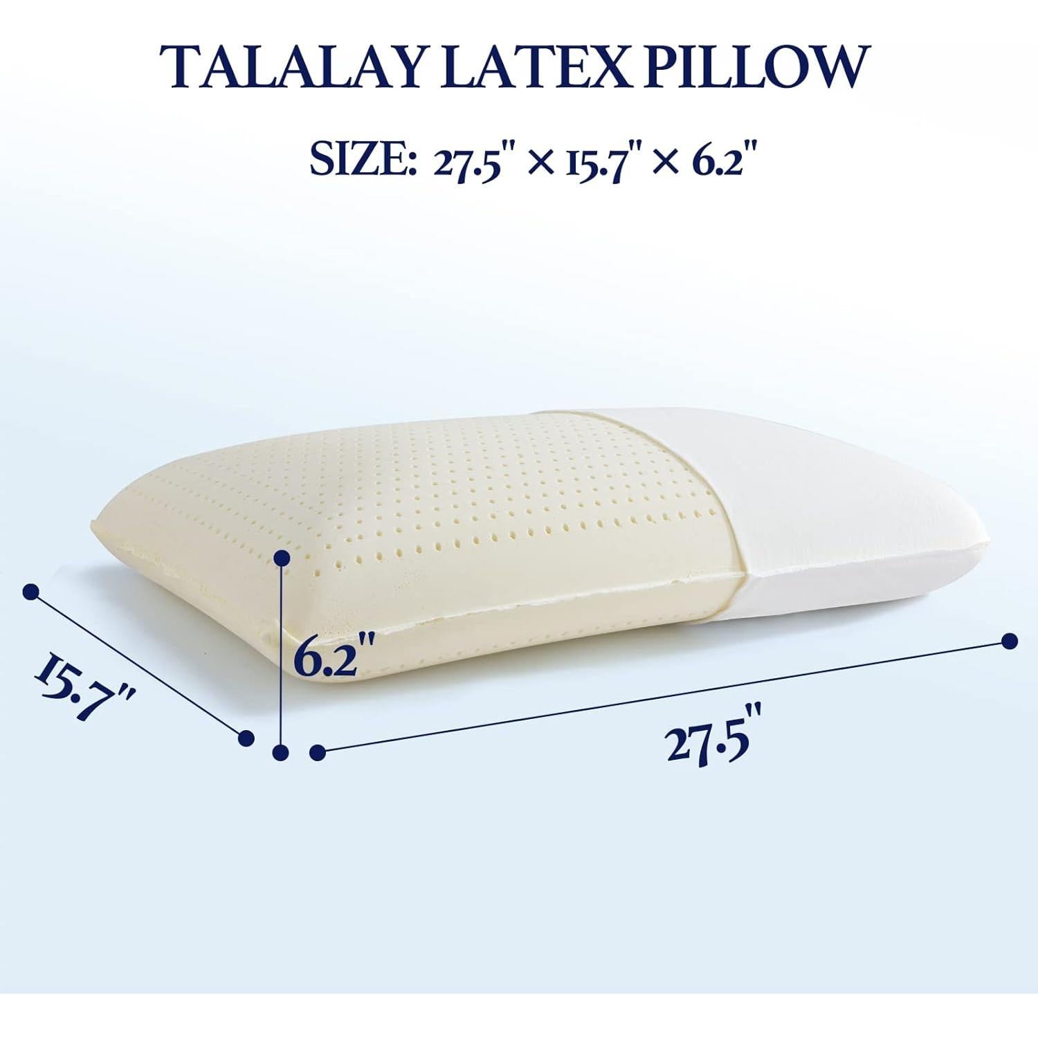 Almohada de Láttex Natural JOTOM Queen Suave y Transpirable