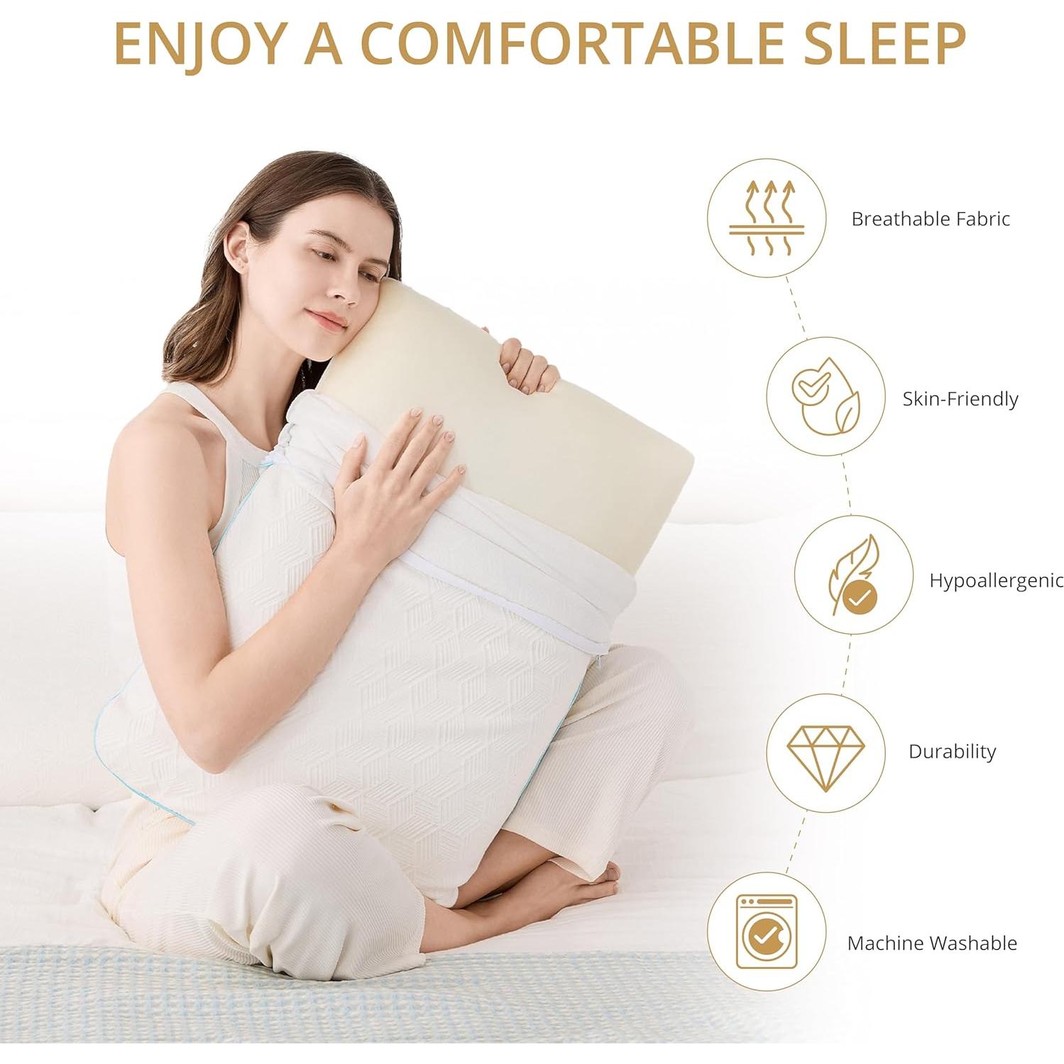 Almohada Estándar EGOHOME Espuma Viscoelástica 61x40.6cm