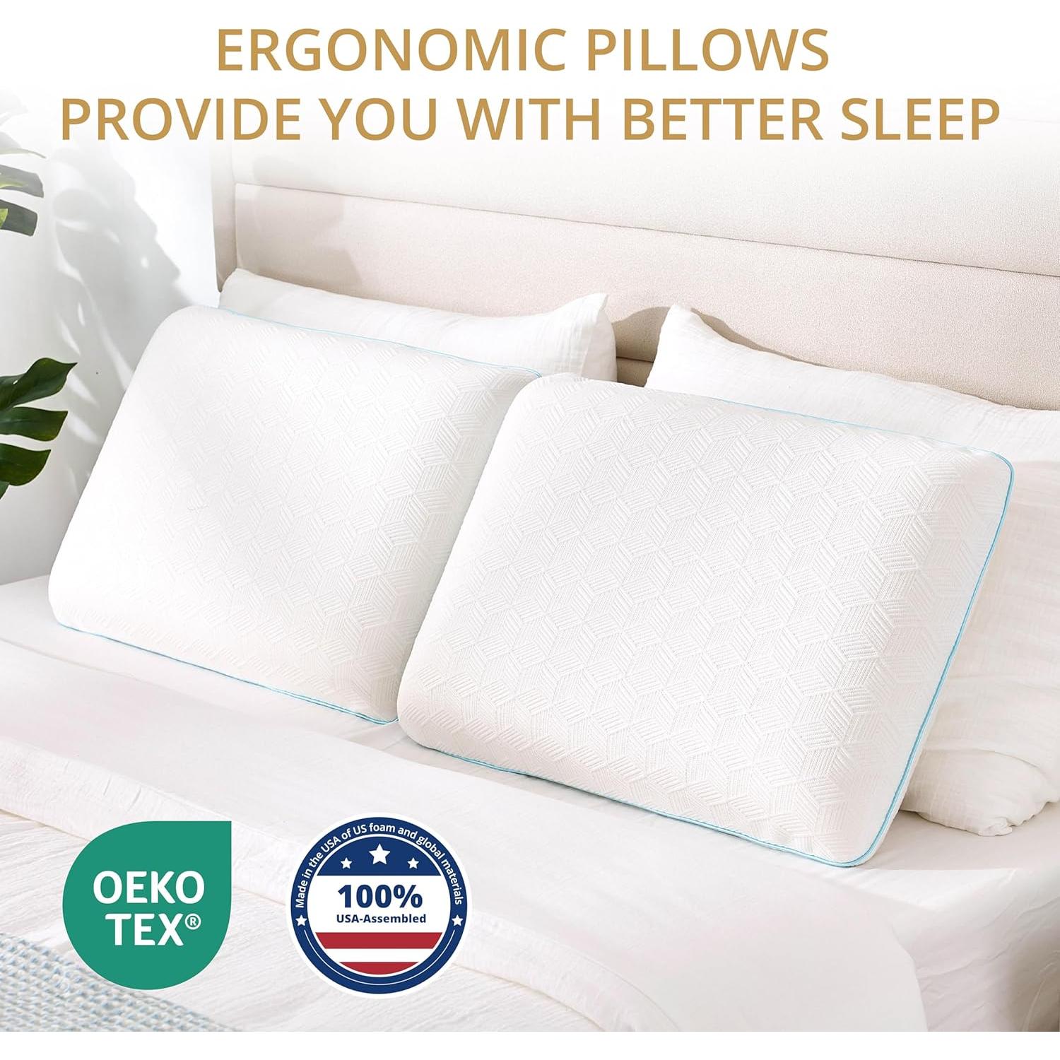 Almohada Estándar EGOHOME Espuma Viscoelástica 61x40.6cm