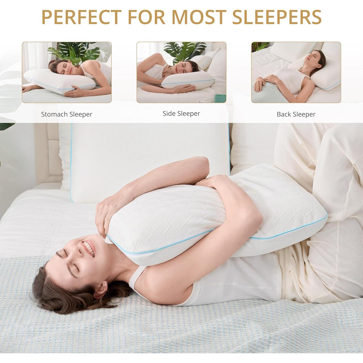 Almohada Estándar EGOHOME Espuma Viscoelástica 61x40.6cm