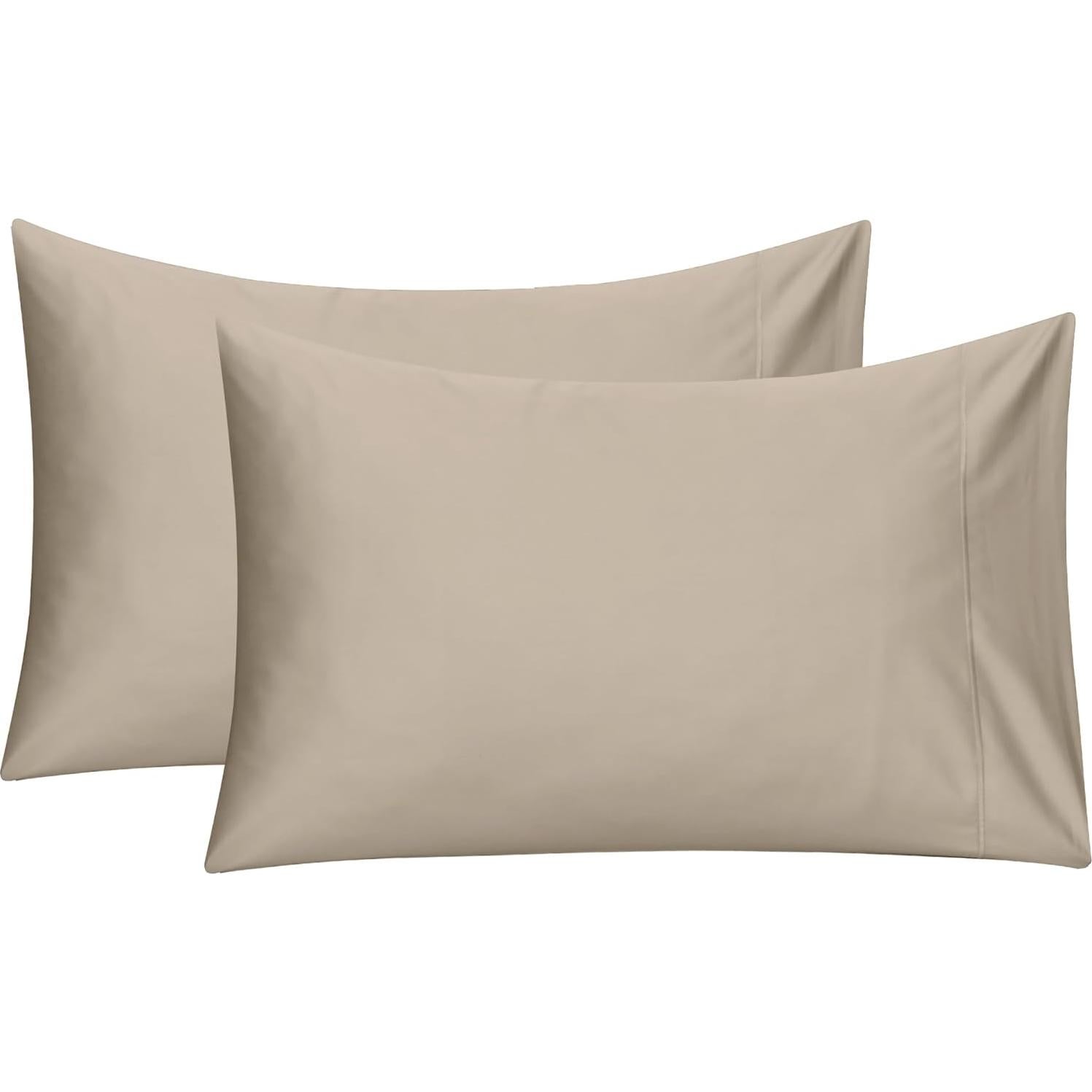 Funda de Almohada 100% Algodón Feather & Stitch 500TC 50.8x76.2cm