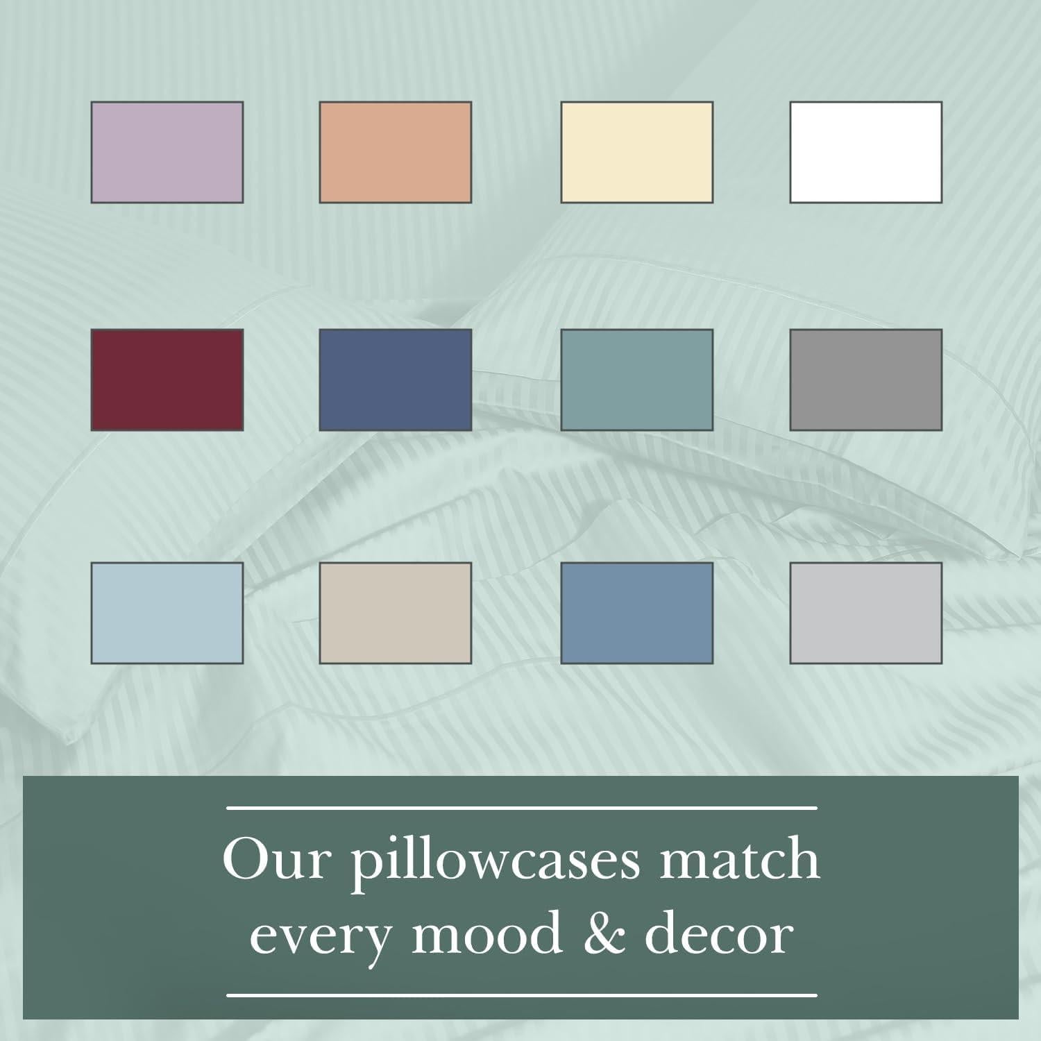 Funda de Almohada 100% Algodón Feather & Stitch 500TC 50.8x76.2cm