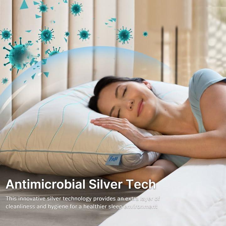 Almohadas de Plumas de Ganso Felo Queen Set de 2 50x76cm