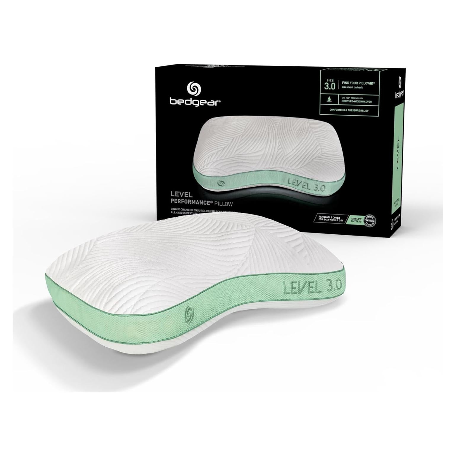 Almohada Firme Bedgear Nivel Abrazo 66x51cm Dri-Tec