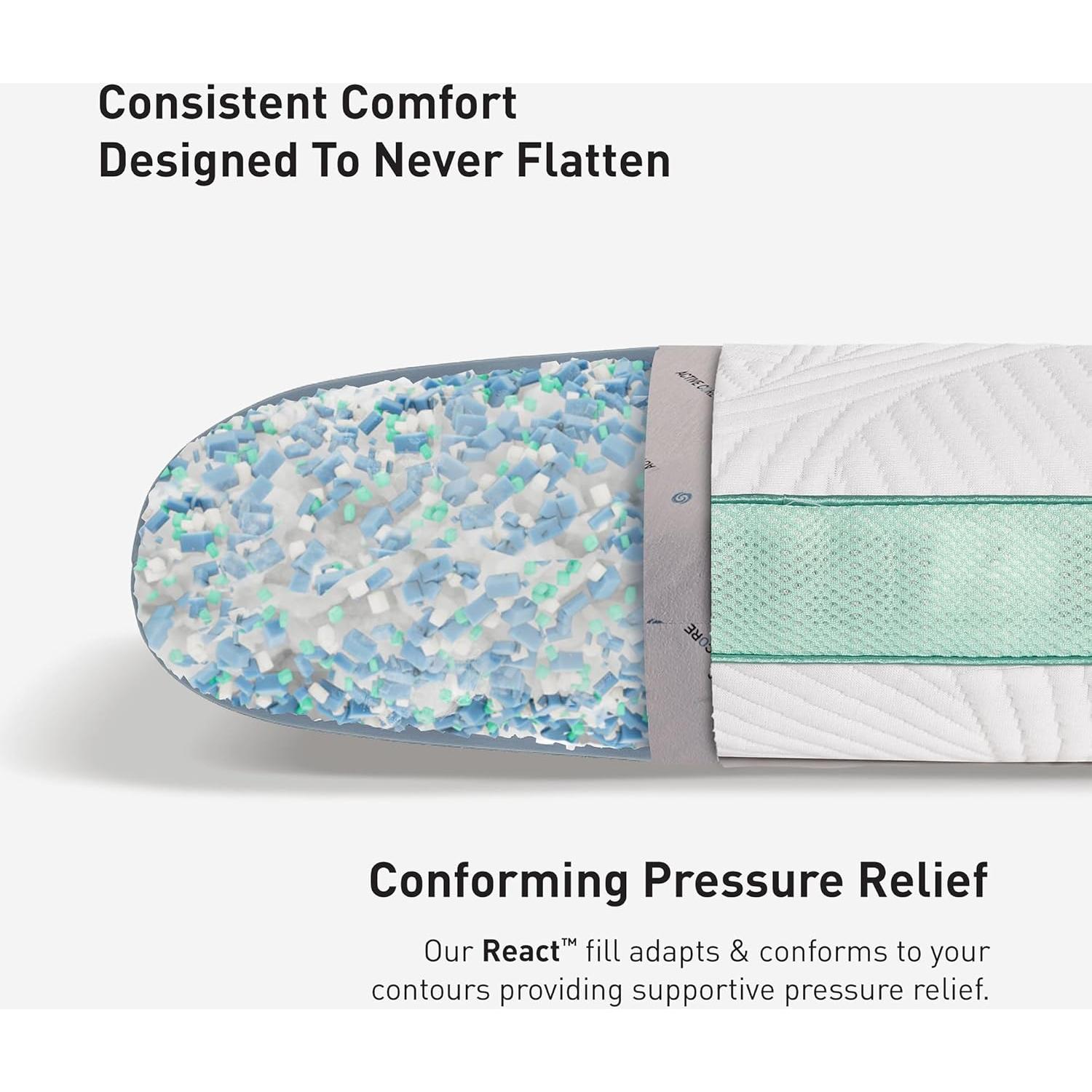 Almohada Firme Bedgear Nivel Abrazo 66x51cm Dri-Tec